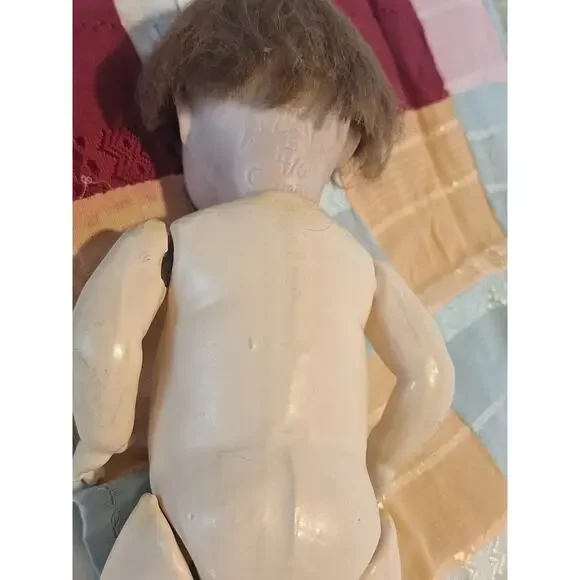 Antique German Bisque Head Doll Schoen Halbig S&H PB 4/0 w Clothing - Picture 12 of 13